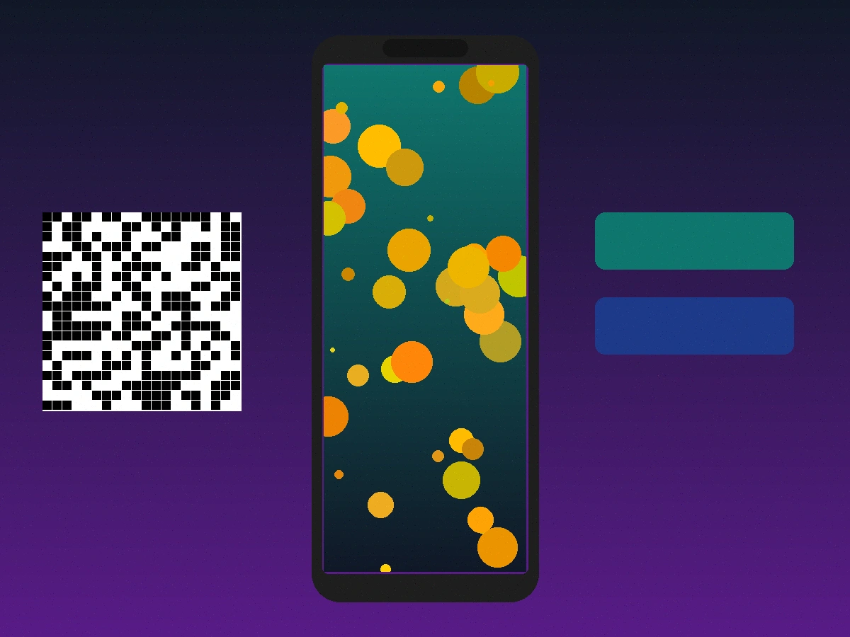 涩漫客户端下载二维码与手机展示图